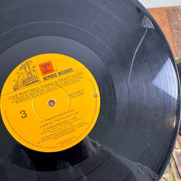 Neil Young Crazy Horse Live Rust Tour‎ LP Vinyl Record 1979 Reprise Records - Picture 5 of 10